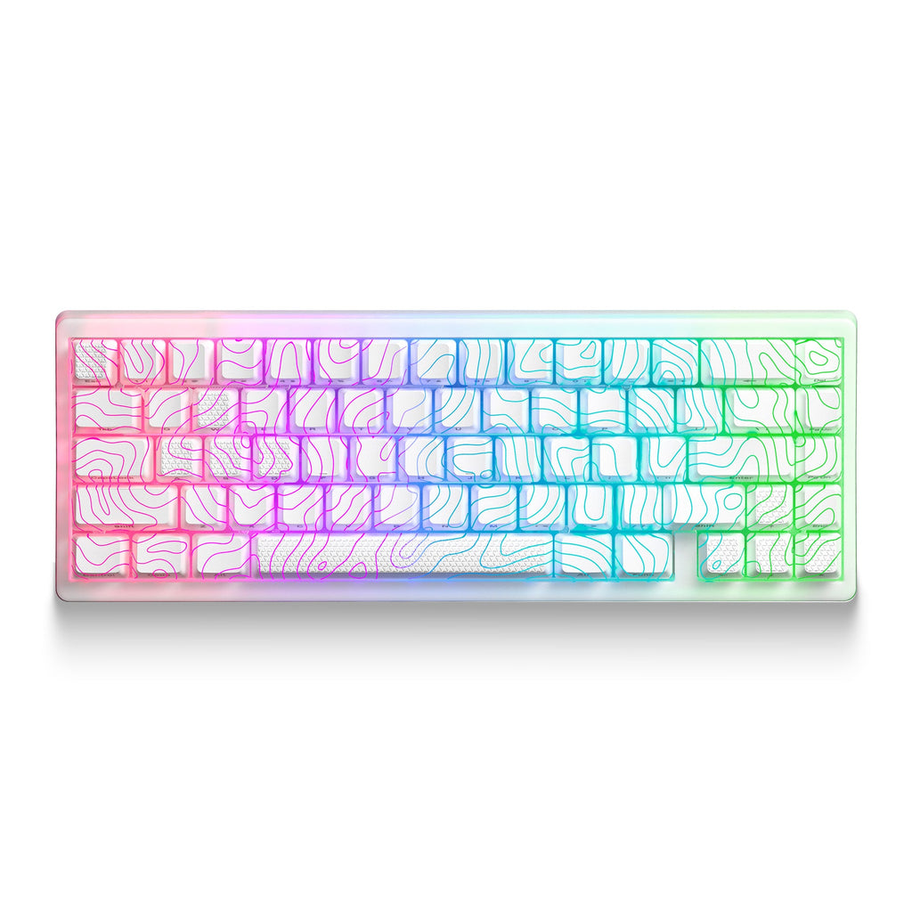 XVX M67 JadeStone Stellar White VIA Tri-Mode Mechanical Keyboard with IMD-Tech Keycaps